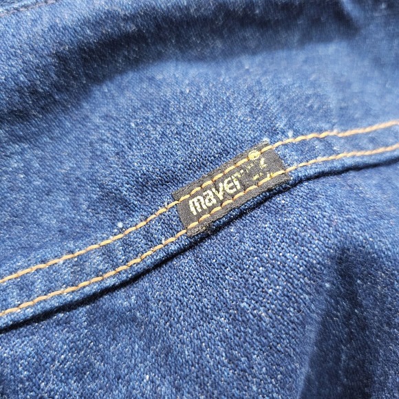 Vintage Deadstock Maverick Ultra High Rise Wide Bootcut 70s 80s Jeans WOMENS 36 - Picture 7 of 8